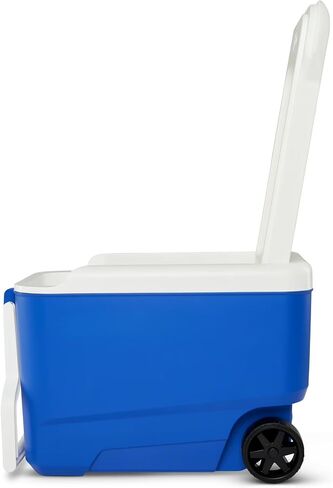 38 Quart Rolling Cooler with Wheels, Hard Sided Ice Chest, Holds 53 Cans in Kuwait