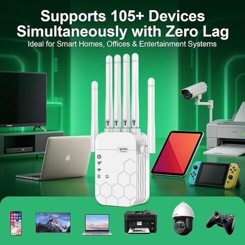 WiFi Extender Signal Booster, 1-Tap Setup in Kuwait