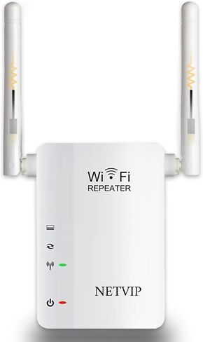 WiFi Extender for Home, 300Mbps Wireless Wi-Fi Repeater Super Signal Booster 2.4GHz WiFi Amplifier with Repeater/AP Mode | Easy Setup | High Gain Antennas | WAN/LAN Ports Comply with Any Router in Kuwait