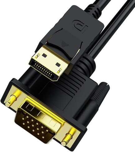 Vga Adapter Cable Black Free Copper for Computer Monitor in Kuwait