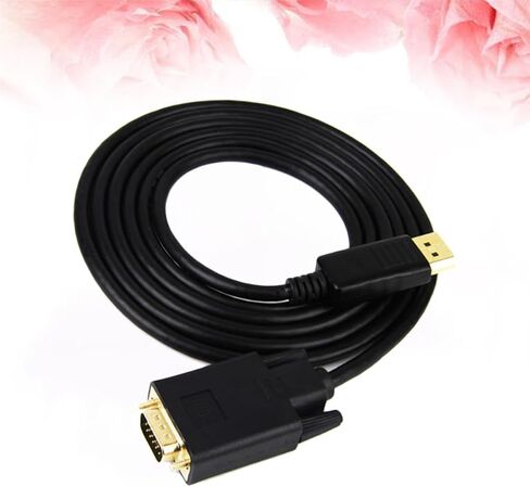 Vga Adapter Cable Black Free Copper for Computer Monitor in Kuwait