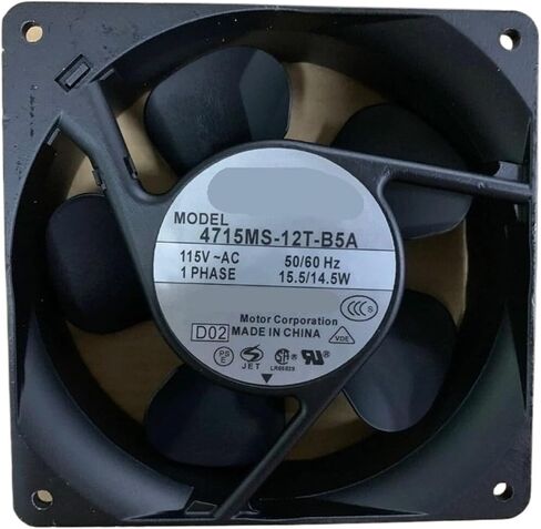 Cooling Fan 4715MS-12T-B5A 115V 15.5/14.5W 120 * 38MM in Kuwait