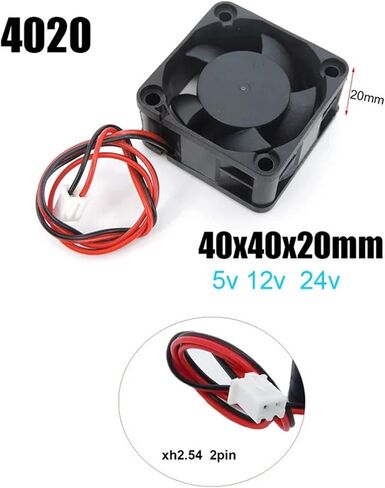 2PIN Dc 40mm Cooling 3D Printer Fan 40x40x20mm Cooler 24V 12V 5V 4020 4cm Computer Case Oil Heatsink in Kuwait