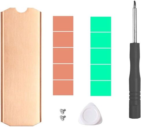 Suitable for M.2 2242 2280 Hard Drive Cooler Copper Portable SSD 0.5mm 401W Anti-Oxidation in Kuwait