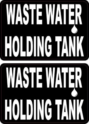 StickerTalk Droplet Waste Water Holding Tank Vinyl Stickers in Kuwait