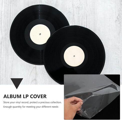 50pcs Inch Vinyl Record Outer Sleeve OPP Crystal Album Cover in Kuwait