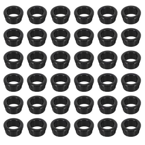 200 Pcs Nylon Snap in Cable Grommet Protector for Tubing and Wire, Easy to Install Black Hose Bushing Insulates Cables, for Communication Network and Distribution Box in Kuwait