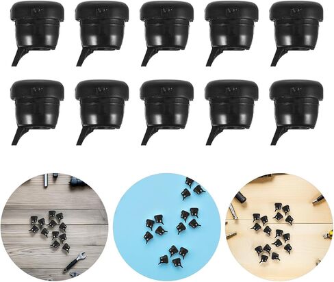 BESTYASH 200pcs Strain Relief Bushing Cord Grip for Power Cord and Wires, Protective Wire Cover Made of Sturdy Pp Material, Quick Installation for Home and Office Cable Management in Kuwait
