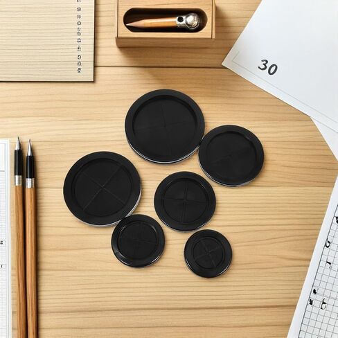 SHINEOFI 12pcs Rubber Cable Grommets Double-Sided Round Wire Protectors with Sealing Capabilities for Maximum Cable Protection and Tool-Free Installation, for Office and Furniture Use in Kuwait