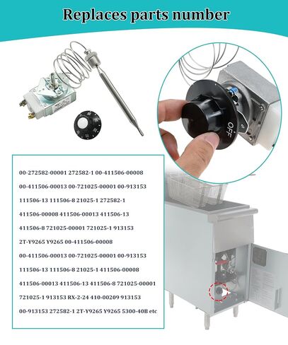 RX-2-24 Thermostat for Deep Fryer with Knob 3/8" Male Pipe Thread Stuff Box in Saudi Arabia