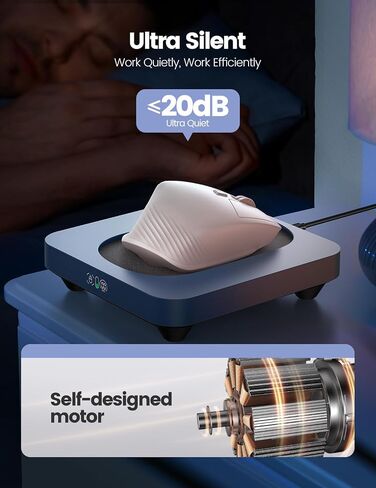 Vaydeer Enlarged Turntable Mouse Mover, Max 3 Mouse Jiggler with Adjustable Intervals User-Friendly Buttons and LED Display Mouse Shaker Wiggler to Keep Your PC Awake in Kuwait