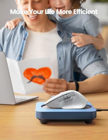 Vaydeer Enlarged Turntable Mouse Mover, Max 3 Mouse Jiggler with Adjustable Intervals User-Friendly Buttons and LED Display Mouse Shaker Wiggler to Keep Your PC Awake in Kuwait