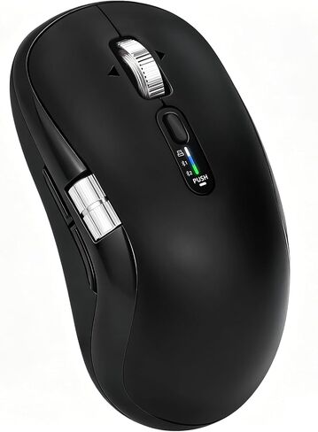 Wireless Bluetooth Multi-Device mouse with 7 Programmable Buttons(Mac/Windows), 4-way Navigation Scroll, 5 level DPI, Side Scroll, Quiet Click Mice for Computer, Laptop, PC, iPad, Tablet, MacBook. in Kuwait