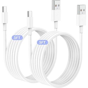 2Pack 3ft Car Carplay Cable for Apple iPhone 17 Pro Max/17 Air/16 Pro/15 Plus/15, USB A to USB C Carplay Charger Cord, iPad Pro 12.9/11,10th, Air 5th/ 4th,iPad mini 6th Gen Car Charging Cable 3 Feet in Kuwait