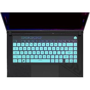 Silicone Keyboard Skin Cover Compatible for 2023 16" ASUS ROG Strix G16 G614 G614JI-AS94 G614JU G614JV Gaming Laptop, ASUS ROG Strix Scar 16 G634 G634JZ G634JZ-XS96 G634JY G634JY-XS97 - Black in Kuwait
