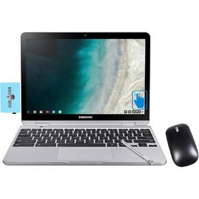 Samsung 12.2" FHD 2-in-1 Touchscreen Chromebook Plus Laptop (Intel Celeron 3965Y 2-Core, 4GB RAM, 64GB eMMC SSD, Stylus Pen, Wireless Mouse, WiFi, Bluetooth, Chrome OS) w/DKZ Hub USB Port Expander in Kuwait