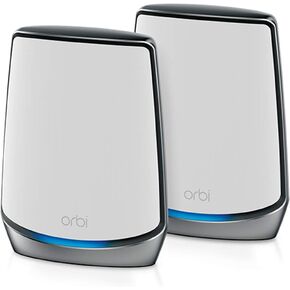 NETGEAR Orbi Whole Home Tri-Band WiFi 6 Mesh Network System (RBK852) – Router with 1 Satellite Extender -Security Features - Coverage Up to 5,000 sq. ft., 100 Devices - AX6000 (Up to 6Gbps) in Kuwait