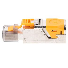 Shielded Cat8 Pass Through Rj45 Modular Ethernet Connector, Toolless 8-Class Network Plug for High-Speed Data Transmission, Compatible with Cat6a/7/8 Cables, for Network in Kuwait