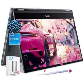 Acer Chromebook Spin 514 Touchscreen Laptop 2in1 - Intel Core i5-1334U- 14inch FHD IPS Display -8GB RAM -512GB SSD -Backlit Keyboard- Gaming Chrome Tablet- Students School Kids- 256GB Card in Kuwait