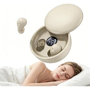 Sleep Earbuds, Invisible Mini Wireless Earbuds for Small Ear Canals, Ergonomic Bluetooth Earbuds with Premium Sound and One-Step Auto Pairing（Beige） in Kuwait