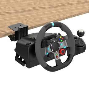 Fosiya 1 Set of Sim racing wheel desk mount clamp & Racing Steering Shifter Mount fit for Logitech G25 G27 G29 G920 G923 Thrustmaster T248 T300 T-GT TS-PC T500 T598 TH8A Fanatec CSL CSR CSW DD1 DD2 in Kuwait