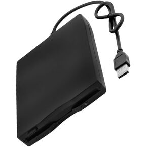 External USB Floppy Disk Drive Portable 1.44MB Black Plastic in Kuwait