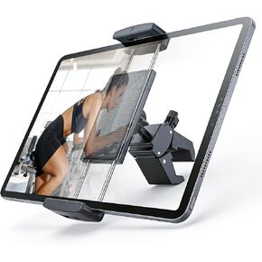Spin Bike Tablet Holder Super Crab Handlebar Climp Mount for Gym,Treadmill,Stroller,Handlebar,Shopping Cart,Golf Cart Compitable with 4.7~12.9" iPad Switch iPhone e-Reader in Kuwait