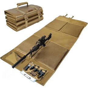IC ICLOVER Shooting Mat, Tactical Prone Padded Shooting Mats, with 2 Pockets & Molle Webbings & Bipod Holder, Extra Large Non-Slip Waterproof Foldable Pad Blanket for Long Range Rifle Shooting Hunting in Saudi Arabia