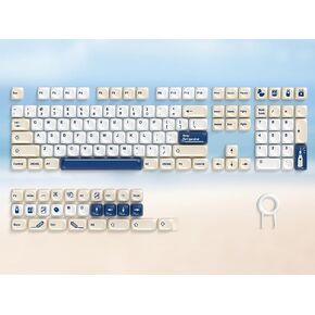 Keymatic PBT Keyboard Keycaps 126 Keys MOA Profile Cute Keycap Custom 60 65 75 100 Percent for Cherry MX, Outemu, Gateron Mechanical Keyboards(Only Keycap Set) in Kuwait