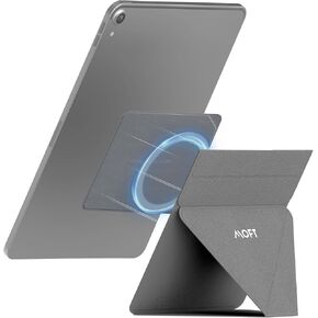 MOFT Snap Tablet Stand Holder, Foldable and Adjustable in Portrait/Landscape, Ultra-Slim Design iPad Stand for Desk, Compatible with 9.7" to 12.9" Tablets, Grey in Kuwait