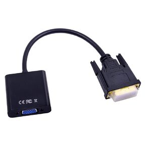 BUDAY 10PCS 1080P DVI-D to VGA Adapter Cable 25Pin Male to 15Pin Female HDTV Converter for PC Computer Monitor Display Card in Kuwait
