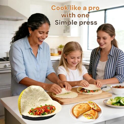 Tortilla Sealer & Crimper for 6/8/10" Wraps-Less Mess from Fillings in Kuwait