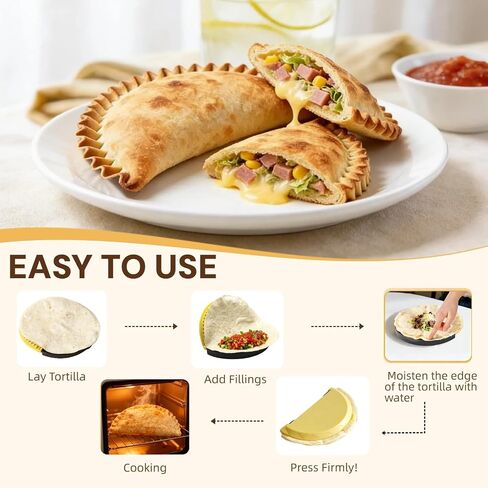 Tortilla Sealer & Crimper for 6/8/10" Wraps-Less Mess from Fillings in Kuwait