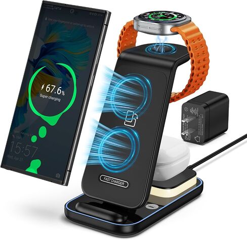 4 in 1 Wireless Charger for Samsung/Galaxy Watches/Galaxy Buds in Saudi Arabia