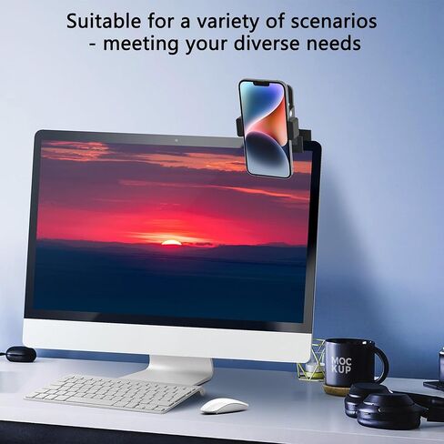 Metal holder Clip Clamp Mount 360 Degree Rotation 1/4 inch Screw for iPhone 16 15 14 13 12 series Samsung Oneplus Xiaomi Cell Phones and Arlo/Blink/Eufycam/Wyze/Nest/reolink/Tapo camera series in Kuwait