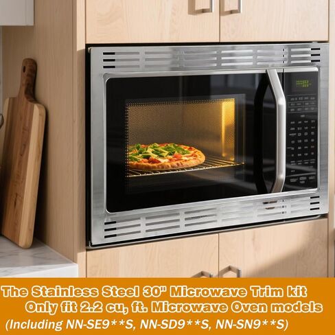30-inch Trim Kit for 2.2 cu ft Microwave Ovens - NN-TK932SS Compatible with Panasonic, 30 inch, Stainless Steel in Kuwait