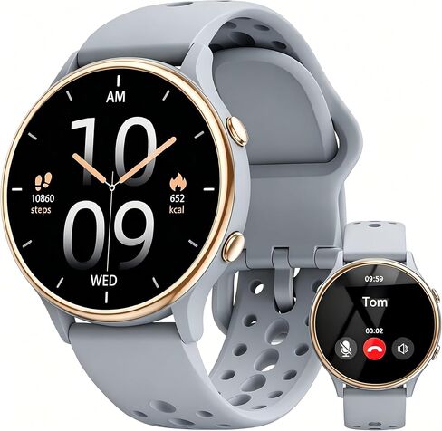 ICOMTOFIT Smart Watches for Women, Fitness Tracker with Heart Rate & SpO2 Monitor, IP67 Waterproof Activity Tracker for Men & Women, Smart Watch Works with Android and iPhone in Kuwait