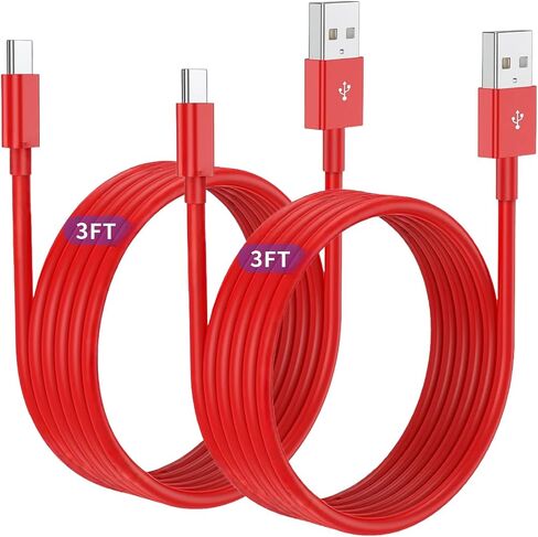 2Pack 3ft Car Carplay Cable for Apple iPhone 17 Pro Max/17 Air/16 Pro/15 Plus/15, USB A to USB C Carplay Charger Cord, iPad Pro 12.9/11,10th, Air 5th/ 4th,iPad mini 6th Gen Car Charging Cable 3 Feet in Kuwait
