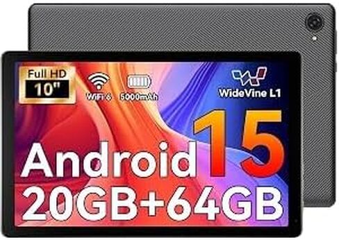 Jeazans Android Tablet, 10.1 Inch Tablet, Octa-core CPU, 20GB RAM 64GB ROM 1TB Expansion in Kuwait