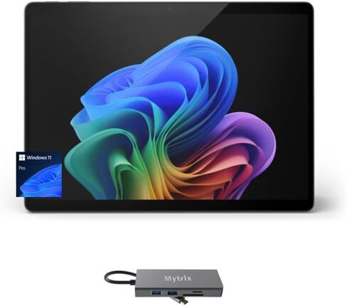 Microsoft Surface Pro 11 Copilot+ PC w/ 11-in-1 Hub, 13" OLED 4K, Touchscreen, Snapdragon X Elite, AI-Enhanced Camera, Long Battery Life, Sustainable, 16GB RAM, 512GB SSD, Win 11 Pro, Black (Renewed) in Kuwait