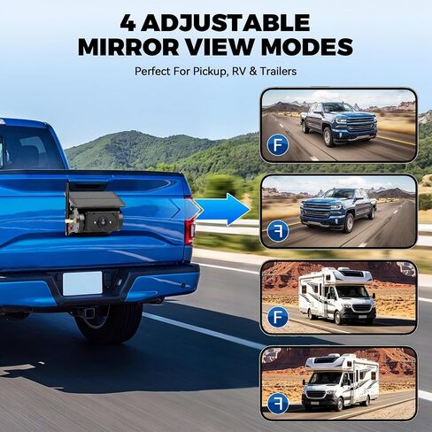 Solar Magnetic WiFi 1080P Backup Camera,No‑Drill RV Trailer in Kuwait
