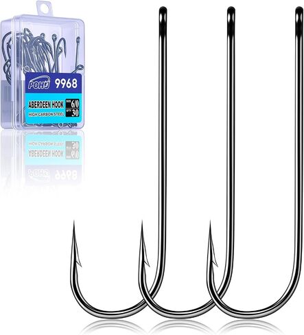 Crappie Fishing Hooks,100pcs Aberdeen Hooks Freshwater in Kuwait