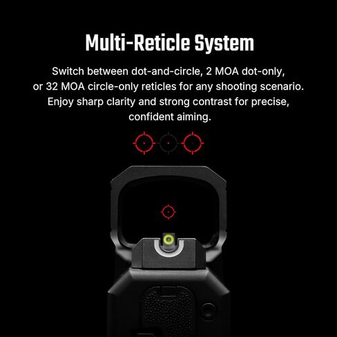 OSIGHT SE Enclosed Red Dot Sight, 2 MOA Dot & 32 MOA Circle, DPP Footprint in Kuwait