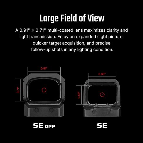 OSIGHT SE Enclosed Red Dot Sight, 2 MOA Dot & 32 MOA Circle, DPP Footprint in Kuwait