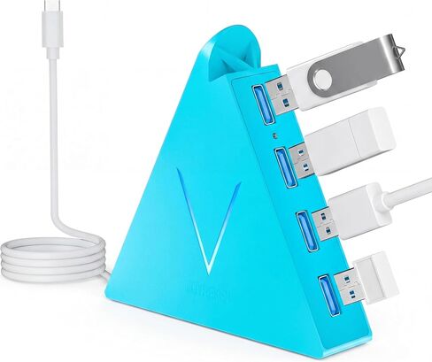 USB C Hub JoyReken,USB C to USB Hub with 4 USB 3.0 Ports,Type C Splitter for MacBook Pro/Air,iMac,Mac mini,Laptop,Surface Pro,XPS,Mouse,Keyboard,Flash Drive,Mobile HDD(2ft,White) in Kuwait