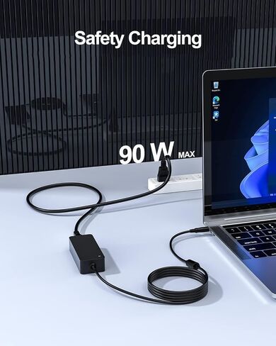 90W Charger Compatible with Dell inspiron 7506 7706 2n1 7501 7590 Laptop in Kuwait