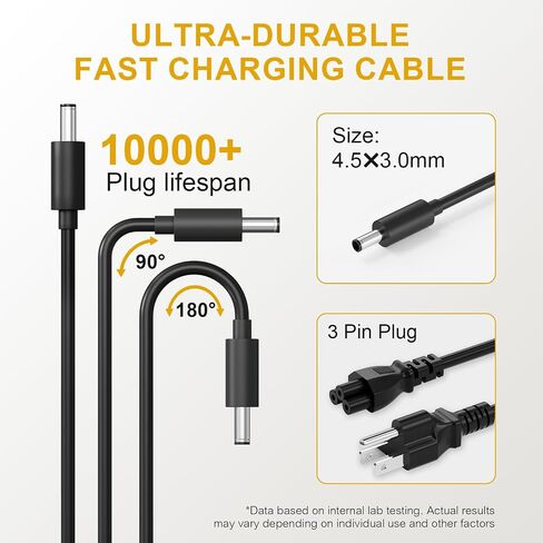 90W Charger Compatible with Dell inspiron 7506 7706 2n1 7501 7590 Laptop in Kuwait
