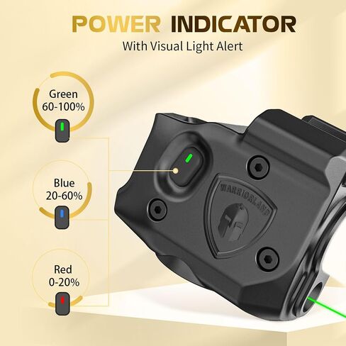 WARRIORLAND Pistol Light Laser & Holster Fit for Taurus G2C/ G3C/ PT111 G2 / PT140 G2, Compact 150-Lumen Trigger Mounted Tactical Weapon Light with Green Laser White LED & IWB Holster, Power Indicator in Kuwait