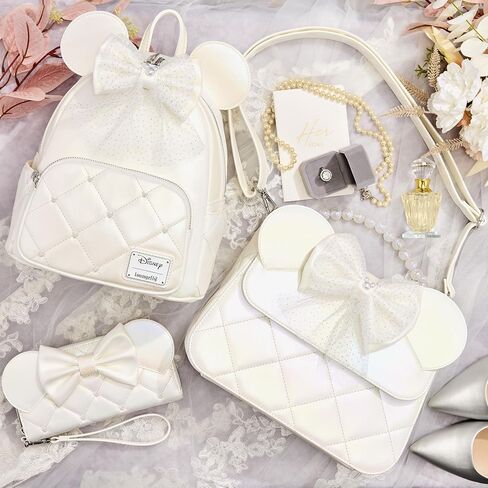 Loungefly Disney Minnie Mouse Iridescent Wedding Mini Backpack in Kuwait