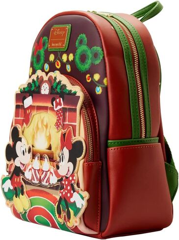 Loungefly Disney Mickey & Minnie Mouse Hot Cocoa Fire Place Women's Mini Backpack in Kuwait